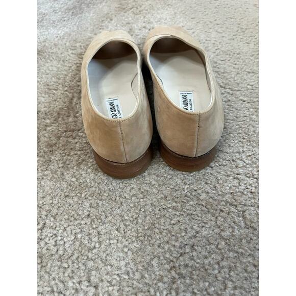 Giorgio Armani Peep Toe Tan Sandal Shoes Sz 36.5 - Picture 8 of 8